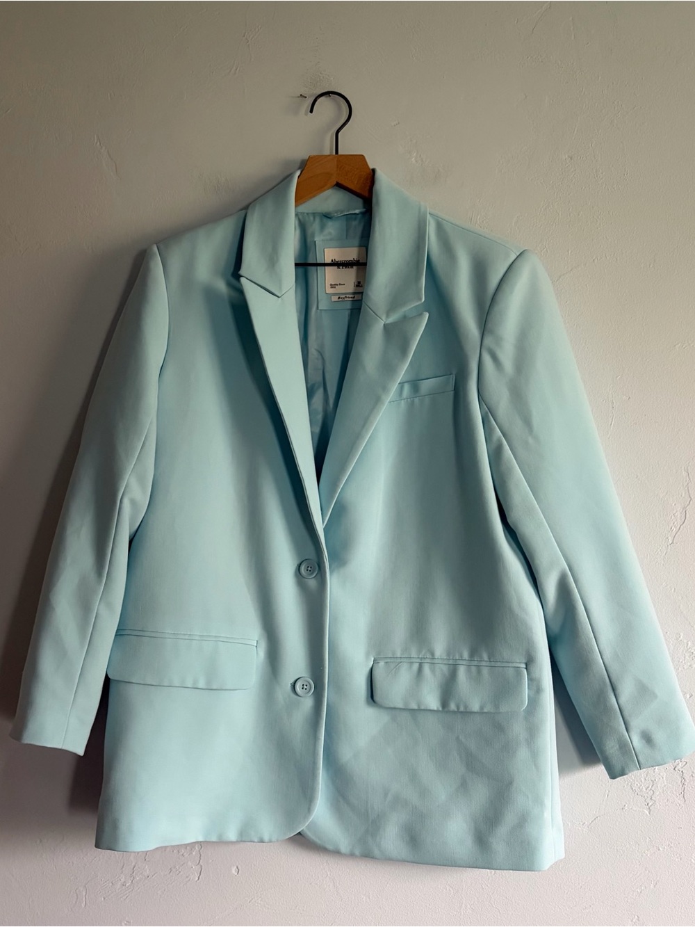 Abercrombie & Fitch Blue Boyfriend Blazer